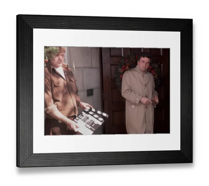 Framed Print : Peter Falk On The Set Framed Print : Peter Falk On The Set