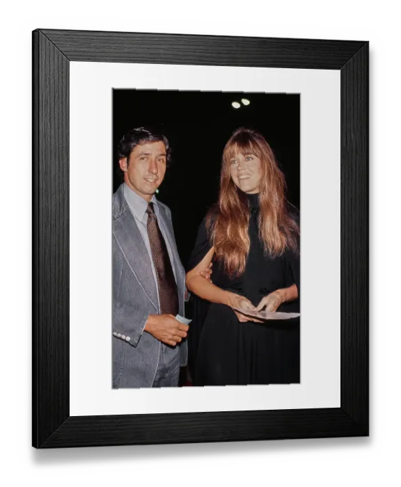 Framed Print : Jane Fonda And Tom Hayden
