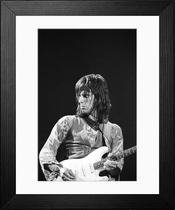 Framed Print : Photo of Jeff Beck Framed Print : Photo of Jeff Beck