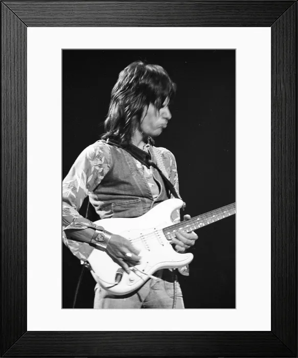 Framed Print : Photo of Jeff Beck Framed Print : Photo of Jeff Beck