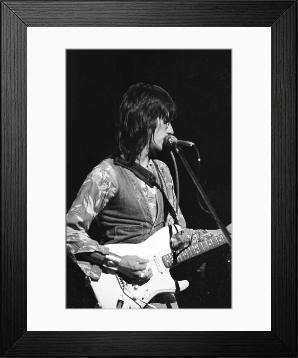 Framed Print : Photo of Jeff Beck Framed Print : Photo of Jeff Beck