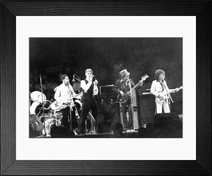 Framed Print : David Bowie Performing In LA