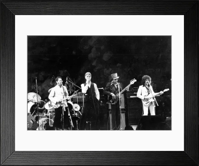 Framed Print : David Bowie Performing In LA