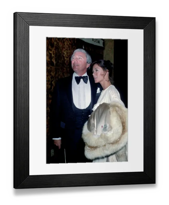 Framed Print : Merv Griffin With A Woman Framed Print : Merv Griffin With A Woman