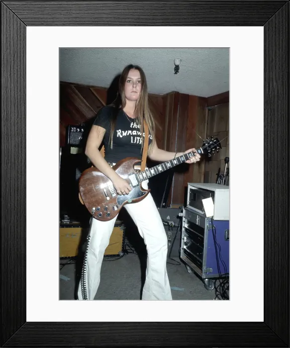 Framed Print : Guitarist Lita Ford of the rock band The Runaways Framed Print : Guitarist Lita Ford of the rock band The Runaways
