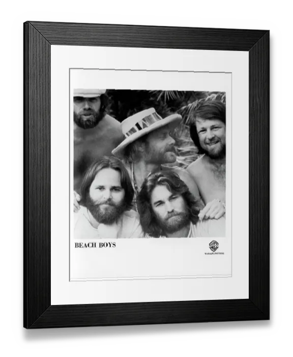 Framed Print : Beach Boys Portrait Framed Print : Beach Boys Portrait
