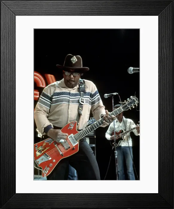 Framed Print : Bo Diddley Performs On A TV Show Framed Print : Bo Diddley Performs On A TV Show