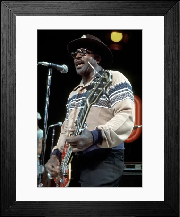 Framed Print : Bo Diddley Performs On A TV Show Framed Print : Bo Diddley Performs On A TV Show