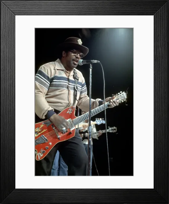 Framed Print : Bo Diddley Performs On A TV Show Framed Print : Bo Diddley Performs On A TV Show