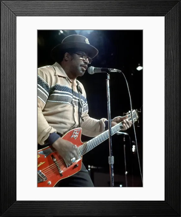 Framed Print : Bo Diddley Performs On A TV Show Framed Print : Bo Diddley Performs On A TV Show