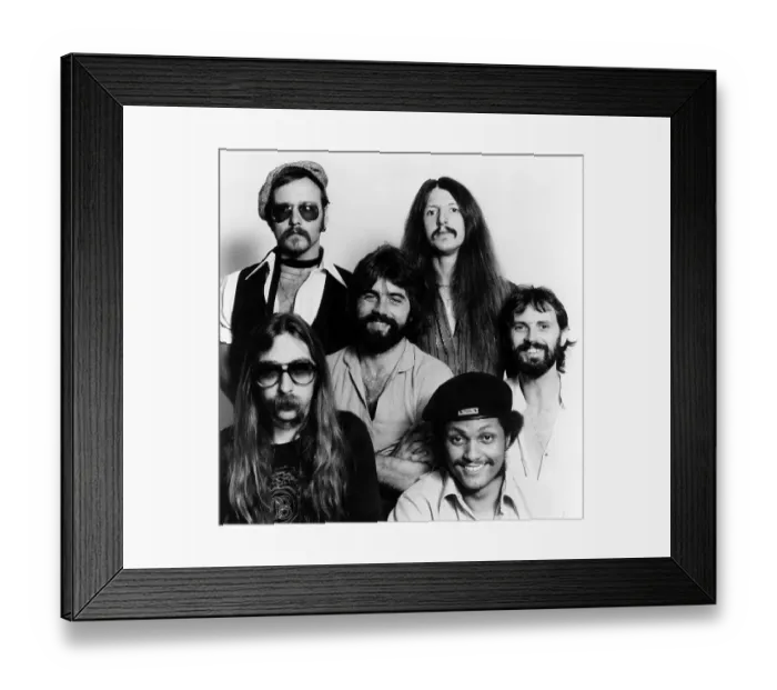 Framed Print : Doobie Brothers 1975-77 Lineup Portrait Framed Print : Doobie Brothers 1975-77 Lineup Portrait