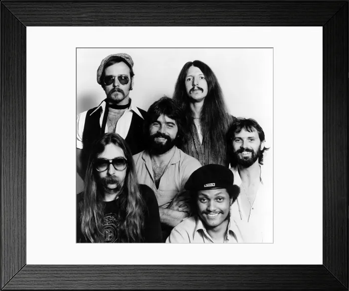 Framed Print : Doobie Brothers 1975-77 Lineup Portrait Framed Print : Doobie Brothers 1975-77 Lineup Portrait