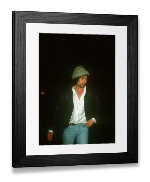 Framed Print : Bob Dylan Wearing A Cap Framed Print : Bob Dylan Wearing A Cap