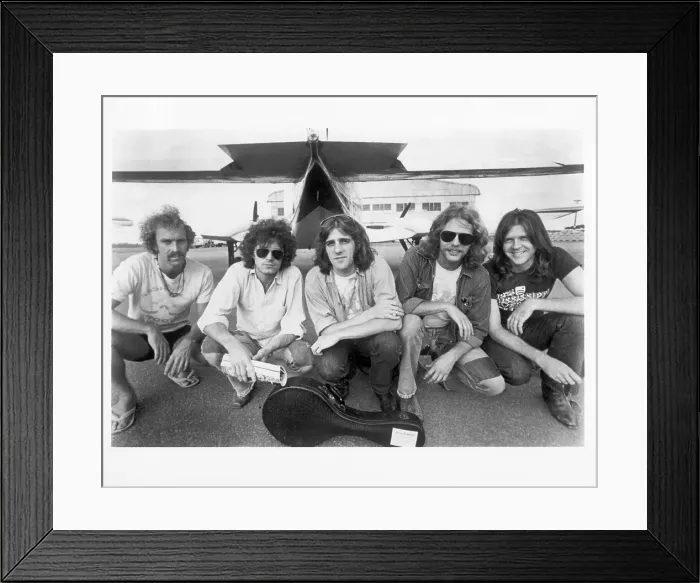 Framed Print : Eagles Portrait With Plane Framed Print : Eagles Portrait With Plane