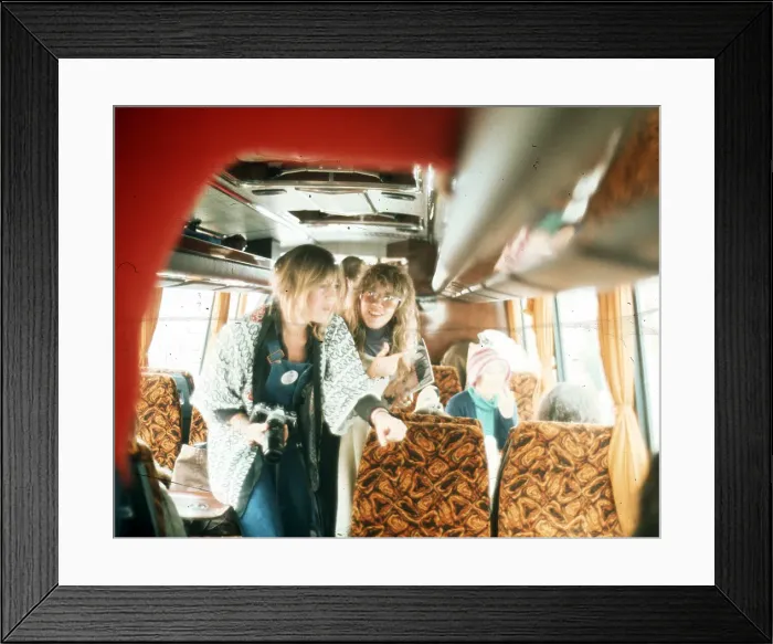 Framed Print : Fleetwood Mac On The Bus Framed Print : Fleetwood Mac On The Bus