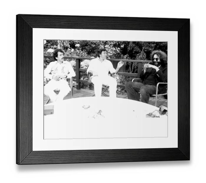 Framed Print : Bill Graham, Jerry Garcia And Carlos Santana Framed Print : Bill Graham, Jerry Garcia And Carlos Santana