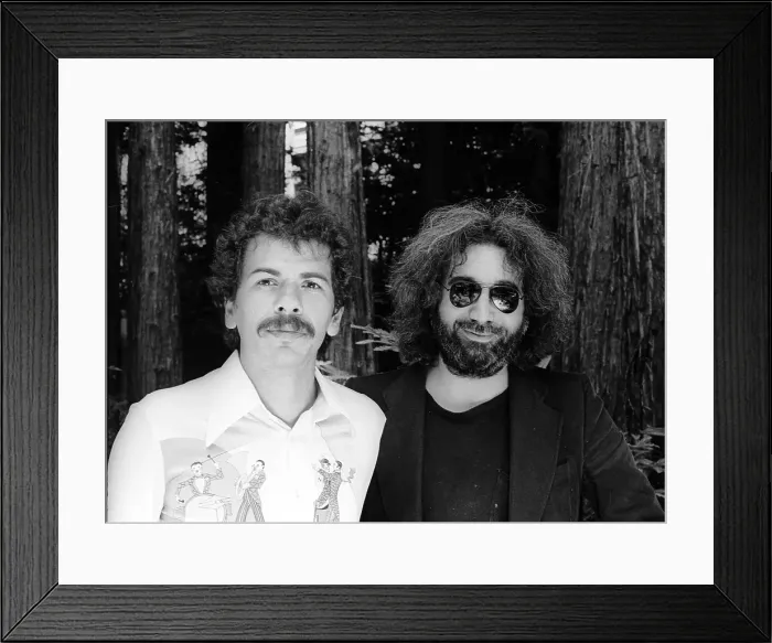 Framed Print : Jerry Garcia And Carlos Santana Framed Print : Jerry Garcia And Carlos Santana