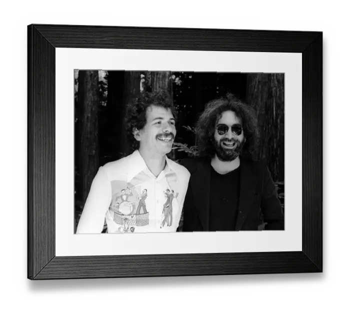 Framed Print : Jerry Garcia And Carlos Santana Framed Print : Jerry Garcia And Carlos Santana