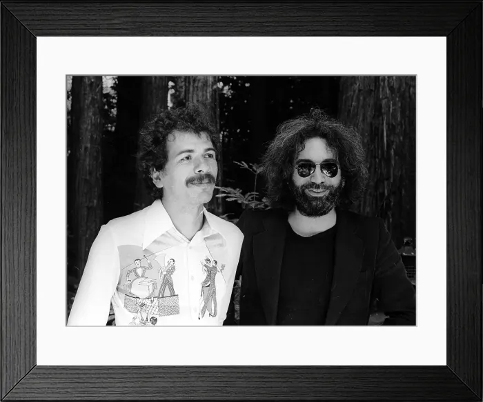 Framed Print : Jerry Garcia And Carlos Santana Framed Print : Jerry Garcia And Carlos Santana