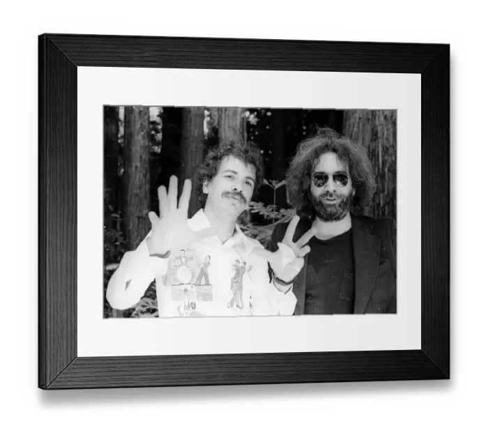 Framed Print : Jerry Garcia And Carlos Santana Framed Print : Jerry Garcia And Carlos Santana