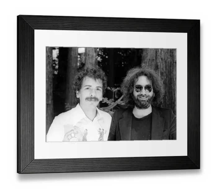 Framed Print : Jerry Garcia And Carlos Santana Framed Print : Jerry Garcia And Carlos Santana