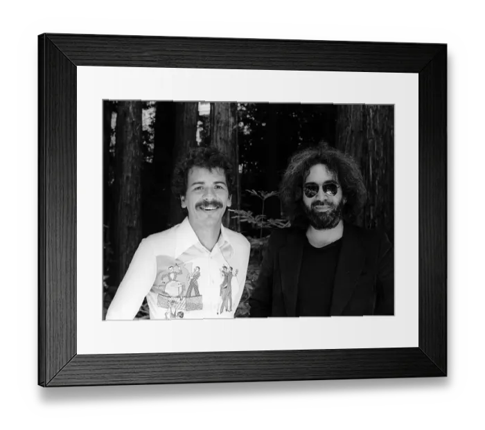 Framed Print : Jerry Garcia And Carlos Santana Framed Print : Jerry Garcia And Carlos Santana