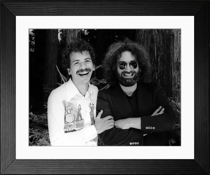Framed Print : Jerry Garcia And Carlos Santana Framed Print : Jerry Garcia And Carlos Santana