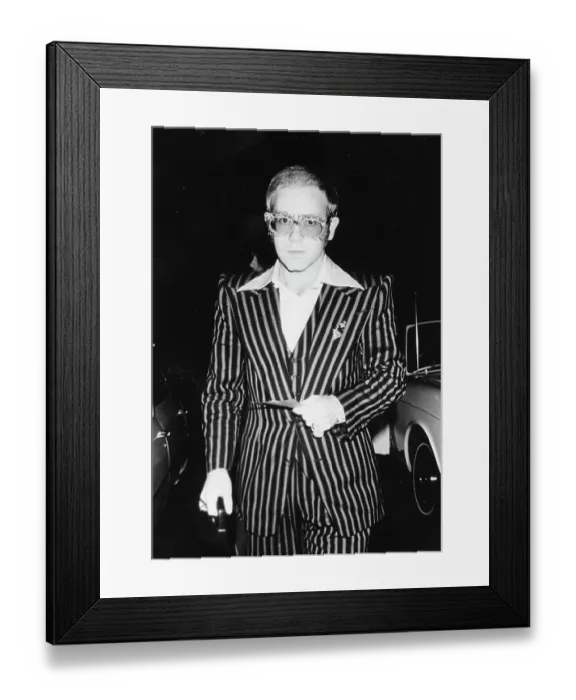 Framed Print : Brown Suit Elton Framed Print : Brown Suit Elton