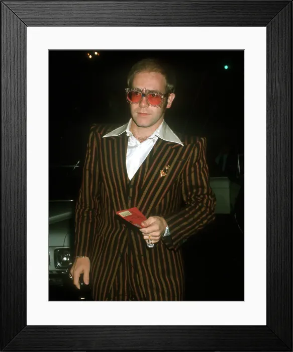 Framed Print : Brown Suit Elton Framed Print : Brown Suit Elton