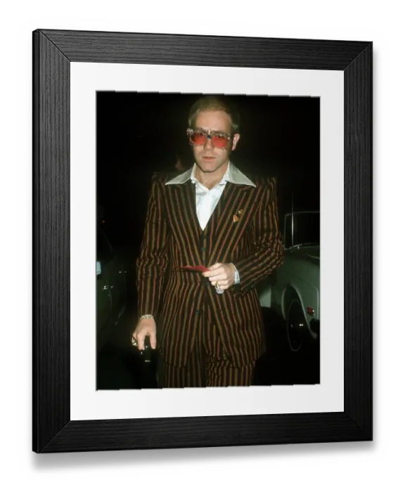 Framed Print : Brown Suit Elton Framed Print : Brown Suit Elton
