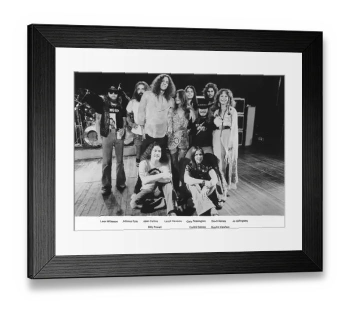 Framed Print : Lynyrd Skynyrd Portrait Framed Print : Lynyrd Skynyrd Portrait