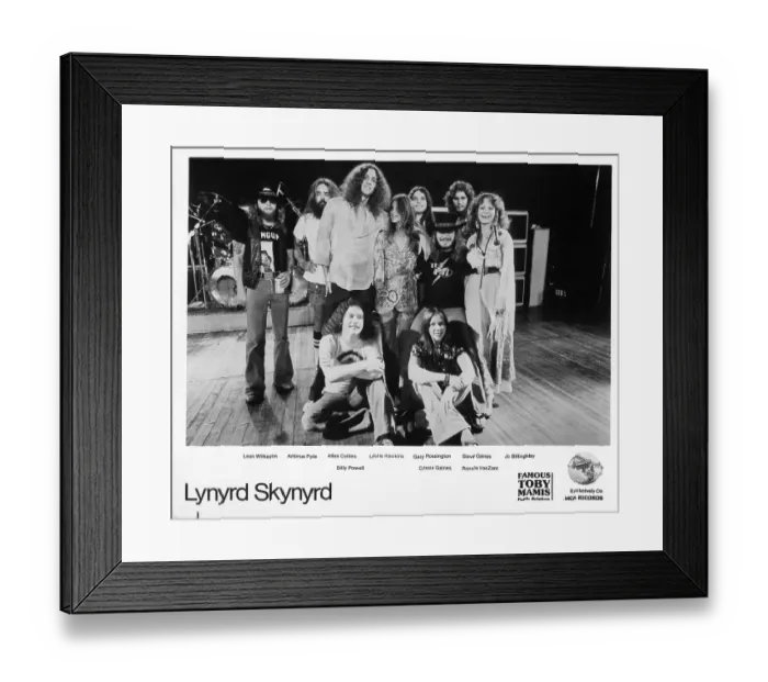 Framed Print : Lynyrd Skynyrd Portrait Framed Print : Lynyrd Skynyrd Portrait
