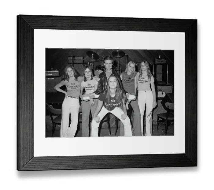 Framed Print : The Runaways At Boomer's, Santa Monica, CA Framed Print : The Runaways At Boomer's, Santa Monica, CA
