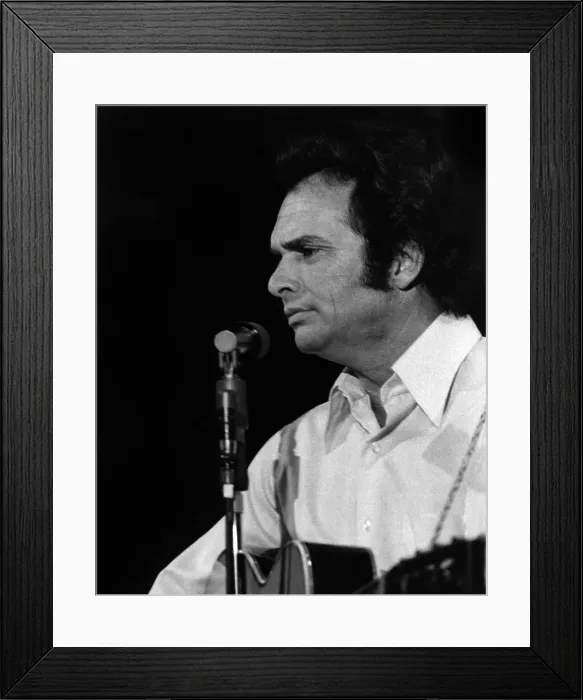 Framed Print : 70's Country Musician Merle Haggard Framed Print : 70's Country Musician Merle Haggard