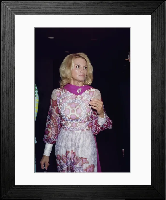 Framed Print : Angie Dickinson Attends Television Broadcasters Awards