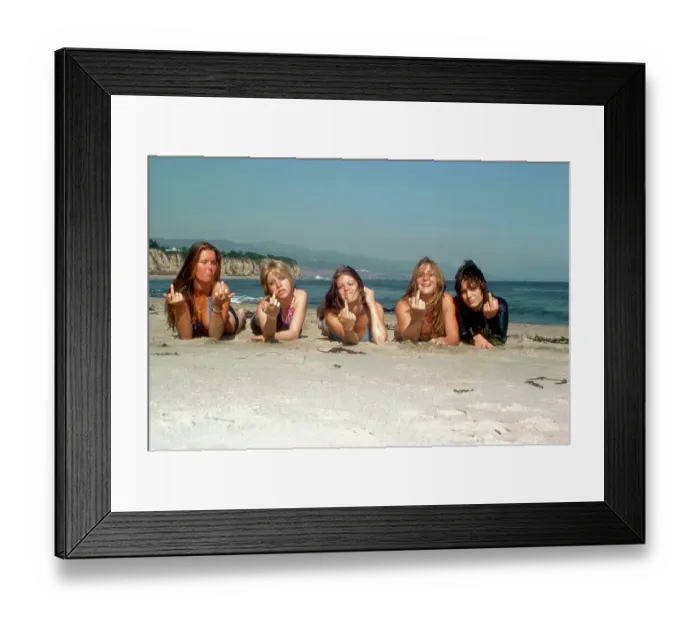 Framed Print : Rock band The Runaways Framed Print : Rock band The Runaways