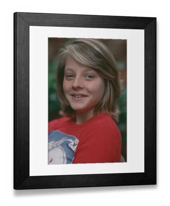 Framed Print : Jodie Foster, American Child Actress Framed Print : Jodie Foster, American Child Actress