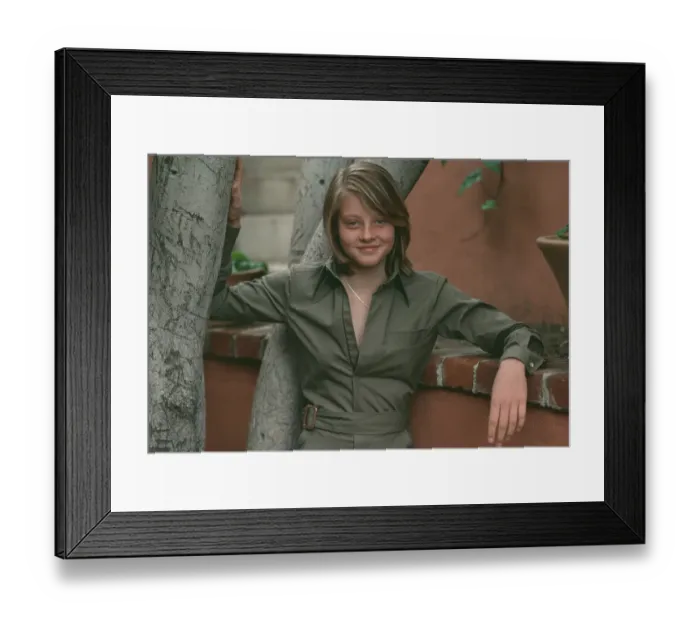 Framed Print : Jodie Foster, American Child Actress Framed Print : Jodie Foster, American Child Actress