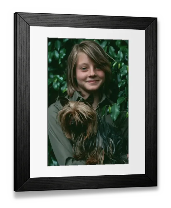 Framed Print : Jodie Foster, American Child Actress