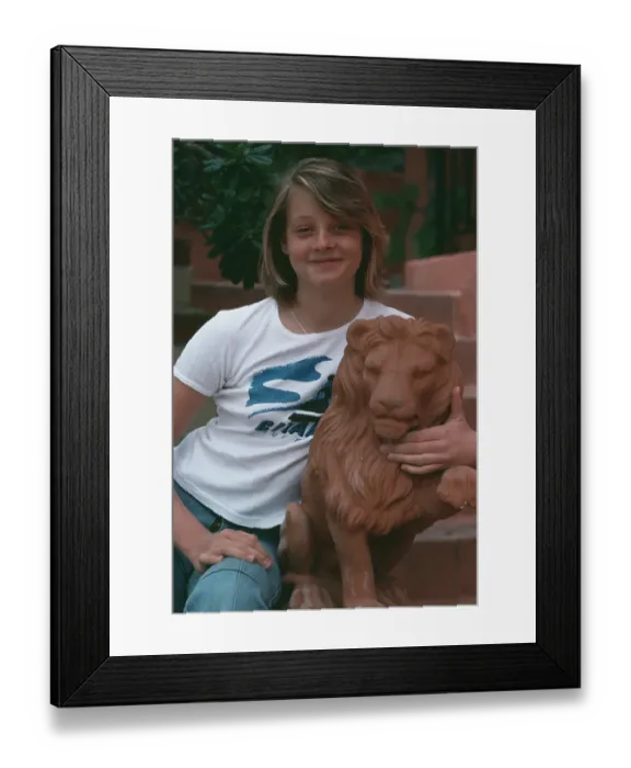 Framed Print : Jodie Foster, American Child Actress Framed Print : Jodie Foster, American Child Actress