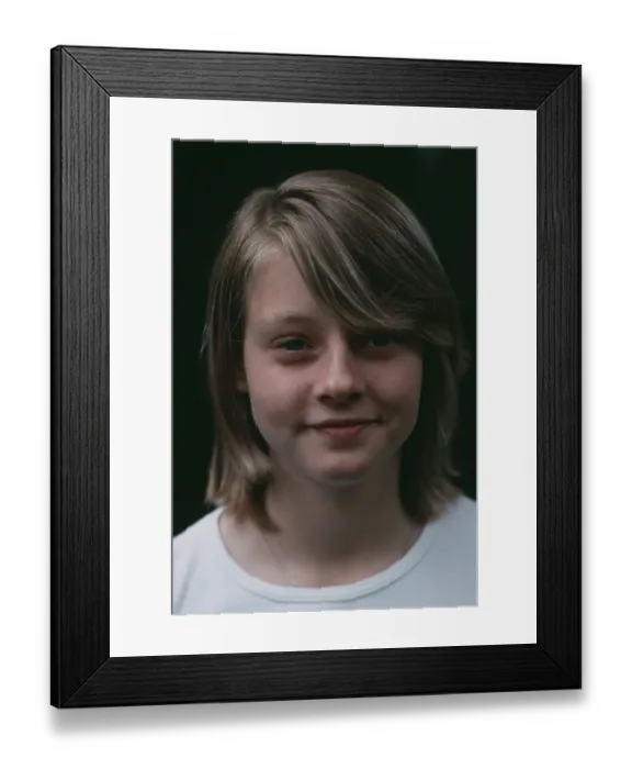 Framed Print : Jodie Foster, American Child Actress Framed Print : Jodie Foster, American Child Actress
