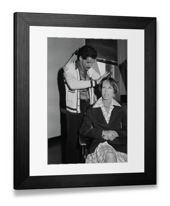 Framed Print : Carol Burnett In The Stylist's Chair Framed Print : Carol Burnett In The Stylist's Chair