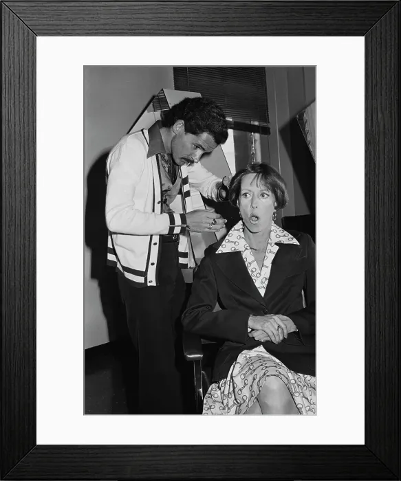 Framed Print : Carol Burnett In The Stylist's Chair Framed Print : Carol Burnett In The Stylist's Chair