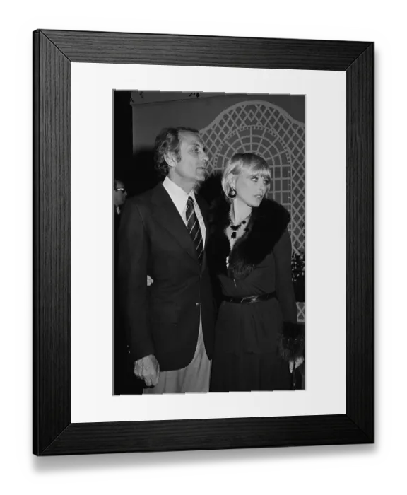 Framed Print : Joe Hyams & Elke Sommer Framed Print : Joe Hyams & Elke Sommer