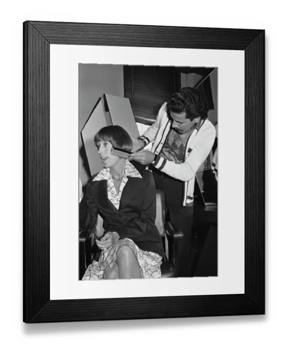 Framed Print : Carol Burnett In The Stylist's Chair Framed Print : Carol Burnett In The Stylist's Chair
