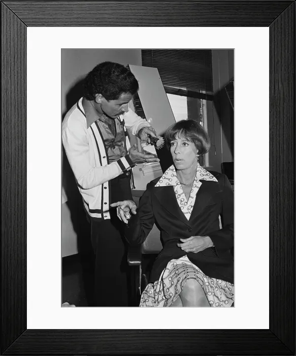 Framed Print : Carol Burnett In The Stylist's Chair Framed Print : Carol Burnett In The Stylist's Chair