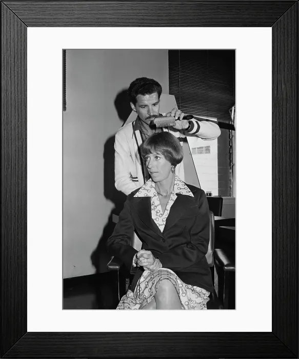 Framed Print : Carol Burnett In The Stylist's Chair Framed Print : Carol Burnett In The Stylist's Chair