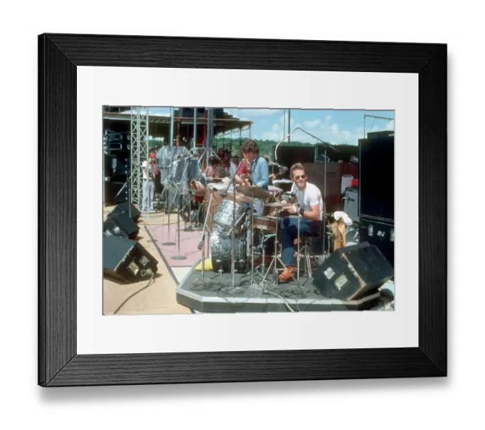 Framed Print : The Band Outdoor Concert Framed Print : The Band Outdoor Concert