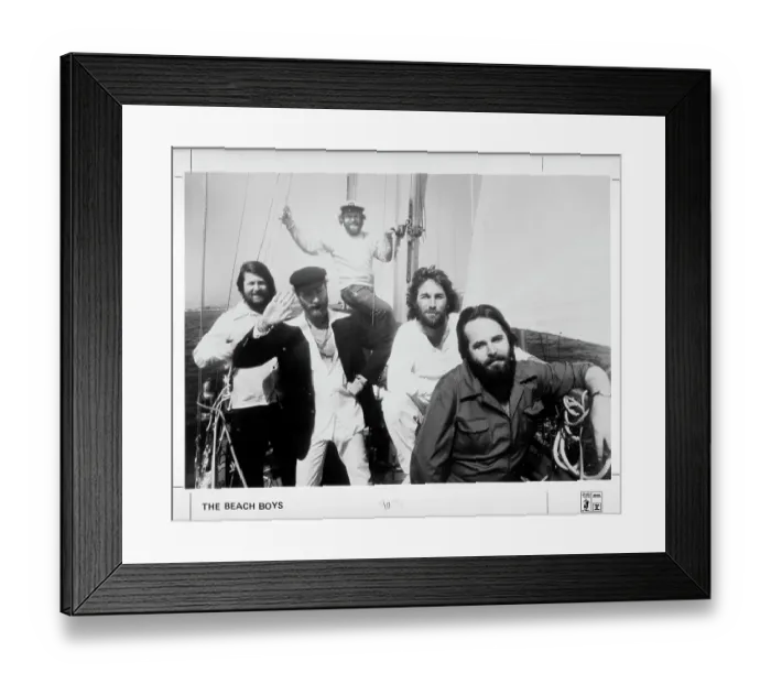Framed Print : Beach Boys Portrait On A Sailboat Framed Print : Beach Boys Portrait On A Sailboat
