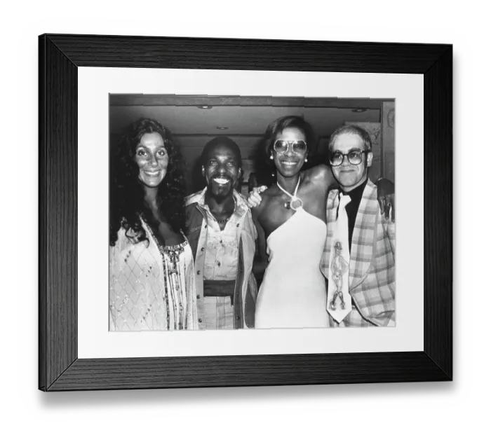 Framed Print : Cher & Elton & Natalie & Al Framed Print : Cher & Elton & Natalie & Al